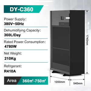 Deye, el mejor fabricante de <span class=keywords><strong>deshumidificadores</strong></span> de compresor, deshumidificador industrial comercial de 360L para garaje - Product Image 5