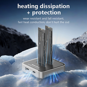 M.2 Nvme SATA Để <span class=keywords><strong>USB</strong></span> C Docking Station Dual Giao Thức M.2 Để <span class=keywords><strong>USB</strong></span> C <span class=keywords><strong>Adapter</strong></span> 10Gbps Bên Ngoài <span class=keywords><strong>SSD</strong></span> Bao Vây Với <span class=keywords><strong>USB</strong></span> C Hub - Product Image 2