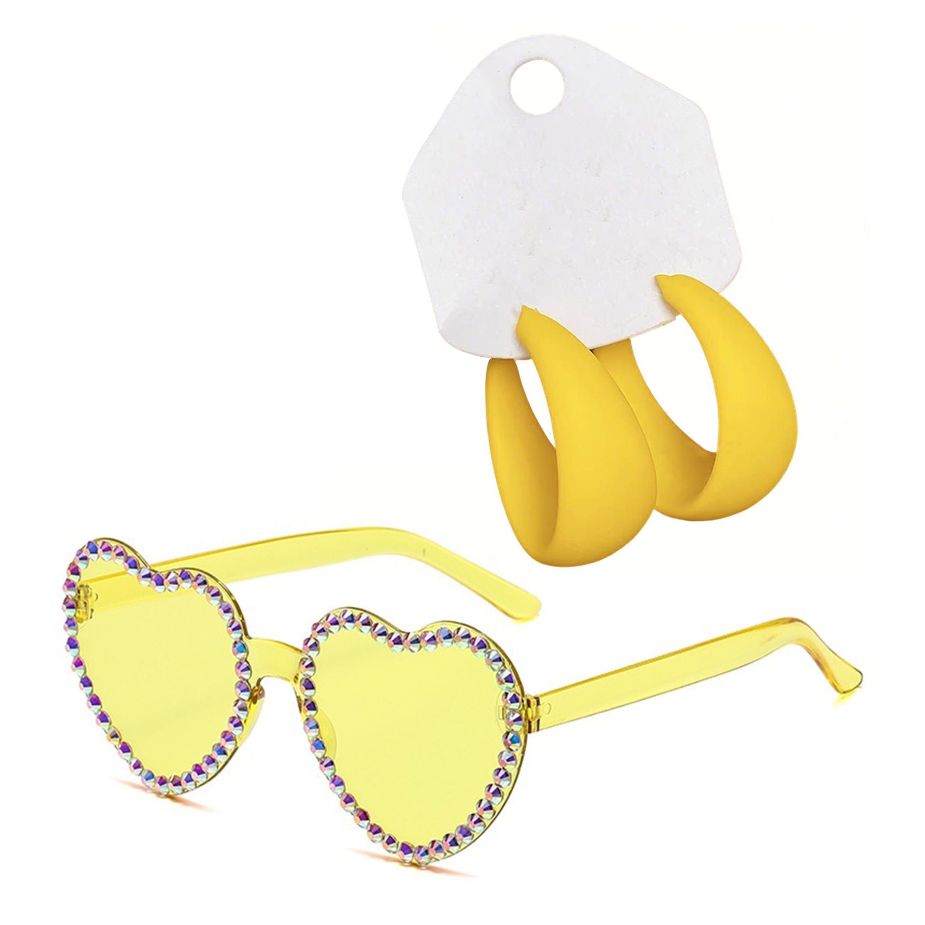 8197-PJ Lunettes et boucles d'oreilles