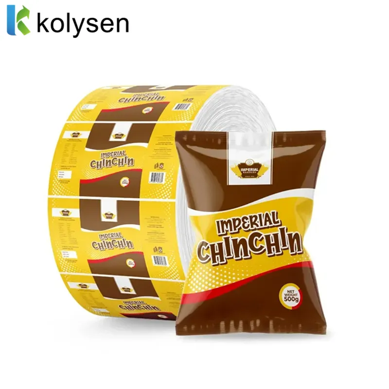 High Barrier Laminated Film Roll Plastic Food Grade Film Custom Printed for Potato Chips Packaging Made in China