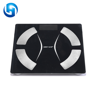 स्मार्ट 180 किलोग्राम डिजिटल बाथरूम स्केल घरेलू इलेक्ट्रॉनिक बैलेंस ऐप ग्लास एलसीडी ओएम अनुकूलन योग्य स्मार्ट बॉडी फैट वजन बेसाकुला - Product Image 2