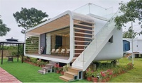 Maison préfabriquée modulaire robuste, petite maison, chambre + toilettes, cuisine, maison mobile, cabane détachable pour parcs, extérieur