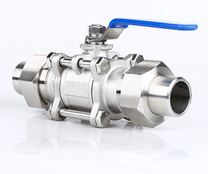 Union End Connection Quik-fit 3PC Manual Válvula de bola industrial de 2 vías PN16 Agua Gas Aceite Pn130 Pezón Mariposa soldada a tope - Product Image 5