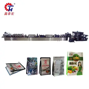 Top Sale Plastic Vacuum Zipper Self-standing 8 Side Sealing Bag Making Machine