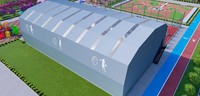 Structure en acier technique GloStar pour le toit des gradins de stade de football et les lieux de concert