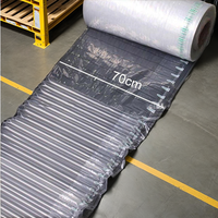 Emballage gonflable transparent antichoc PA+PE, coussin d'air, film plastique à bulles, rouleau, processus de moulage par soufflage en usine