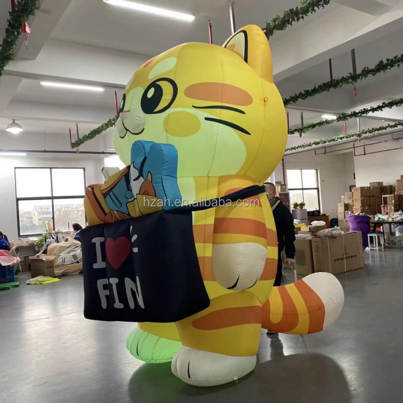 AnHang Cute Cartoon Inflatable Cat Cartoon Animal Inflatables with LED ...