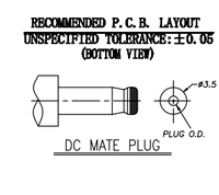 Connecteur de prise d'alimentation CC BSUN Custom DC00060 3PIN 4.2mm DIP Jack
