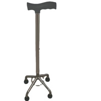 Canne de marche à 4 pieds à hauteur réglable, vente en gros d'usine, canne de rééducation pour personnes handicapées, fournitures de thérapie