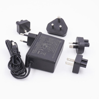 Alimentation médicale à découpage AC/DC 30W 36W 65W, conforme aux normes de sécurité IEC60601-1 et EN60601-1, adaptateur secteur avec prises interchangeables
