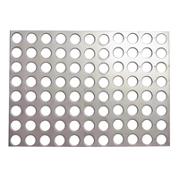 Filtre en maille perforée en acier inoxydable à ouvertures rondes 0,5 mm 1 mm 2 mm Tailles personnalisées