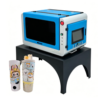 Imprimante UV rotative compacte de bureau XBH BT 360 pour bouteilles, tasses, canettes, cônes, spirales, impression progressive LED UV