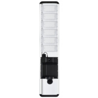 Lampe solaire LED monocristalline 120W pour rue, batterie LiFePO4, étanche IP66, télécommande, angle de faisceau 140°, garantie 3 ans