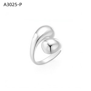 Anillo de Moda Amy Amy A3025 con Forma de Corazón, Chapado en Plata 925, Estilo Moderno, Joyería para Mujer, Regalo, Uso Diario - Product Image 1