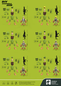 Figuras <span class=keywords><strong>de</strong></span> acción <span class=keywords><strong>de</strong></span> hombres del ejército <span class=keywords><strong>de</strong></span> 3 pulgadas <span class=keywords><strong>de</strong></span> 4 colores-6PCS Montar juguetes <span class=keywords><strong>de</strong></span> soldado con armas Play-set para niños 3 + - Product Image 6