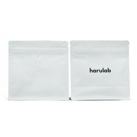 Sachet Doypack Blanc Mat Personnalisé avec Impression, Qualité Alimentaire, Refermable, à Fond Plat, pour Café, avec Valve