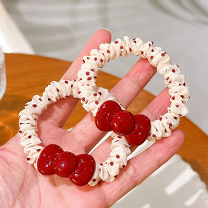 Vente flash : <span class=keywords><strong>Barrette</strong></span> à <span class=keywords><strong>cheveux</strong></span> rouge à pois pour femmes, chouchou élastique pour <span class=keywords><strong>cheveux</strong></span>, <span class=keywords><strong>barrette</strong></span> pour enfants, accessoires pour <span class=keywords><strong>cheveux</strong></span> - Product Image 3