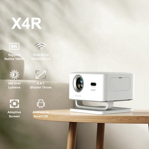 Auto Focus Keystone FHD 1080P 4K Smart 350ANSI Android 14 LED Movie TV WiFi 6 Home Theater 5G Short Throw Big Screen Projector - Product Image 2