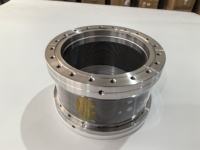 Joint d'expansion sous vide à bord soudé sur mesure, en acier inoxydable SS304/316 poli, soufflet flexible pour l'industrie des semi-conducteurs, directement de l'usine