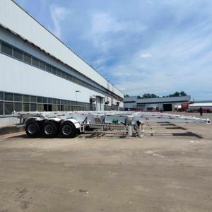 20ft & 40ft Steel Shipping Container Transportation Skeleton Semi <b>Trailer</b> Truck <b>Trailers</b> Container Chassis Semi <b>Trailer</b> - Product Image 1