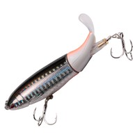1 pièce Leurre de pêche Topwater à hélice 100mm/13g pour Black-bass, Saumon, Poisson-chat - Crankbait artificiel rigide rotatif pour lac/rivière