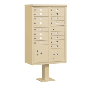 Boîtes de lettres postales extérieures en métal Bureau <span class=keywords><strong>postal</strong></span> américain gère les boîtes aux lettres USPS avec 16 portes - Product Image 2