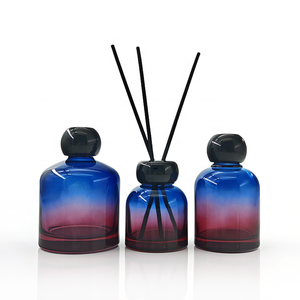 Rỗng 100Ml Chai Mới Màu Xanh Vòng Vai Thủy Tinh <span class=keywords><strong>Reed</strong></span> Khuếch Tán Chai Với Vít Bóng Cap - Product Image 2