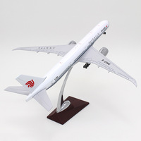 B777-300 de simulation personnalisé 37cm modèle d'avion en résine Boeing 777 modèle d'avion de passagers 1/200 échelle cadeau de promotion