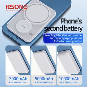 Cargador Portátil Magnético Ultra Mini de 5000 mAh para Teléfono y Reloj Inteligente, Salida PD20W, Carga Rápida Inalámbrica, Micro USB, Batería Externa - Product Image 2