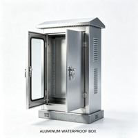Armoire électrique extérieure sur pied, étanche et anti-poussière, en acier inoxydable et aluminium, pour projets industriels