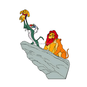 Brave Lion sangliers dessin animé Stickers muraux maternelle enfants chambre décoration papier peint <span class=keywords><strong>autocollants</strong></span> auto-adhésifs - Product Image 5