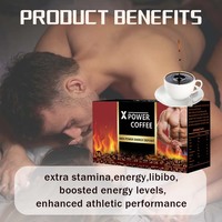 Marque privée Herbes saines Herbes biologiques Man X Power Café personnalisé Café instantané Maca noir pour hommes