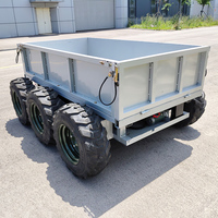 Nouveau Transporteur Électrique Télécommandé pour Terres Agricoles, Vergers et Chantiers de Construction, 8x8, 1500 kg, Chariot de Manutention de Matériaux Agricoles