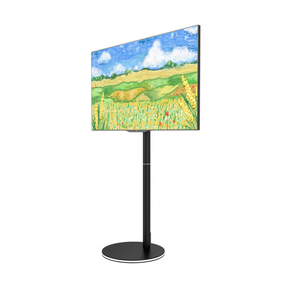 Support <span class=keywords><strong>TV</strong></span> moderne et élégant pour salon, support <span class=keywords><strong>TV</strong></span> au sol pour studio avec lampe et roulettes sur la base pour LG - Product Image 2