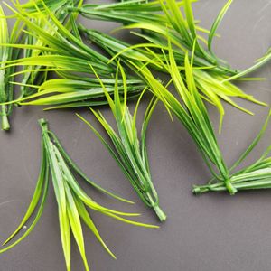 Plante aquatique artificielle Wen Hope, herbe de printemps, 10 cm et moins, ornement en plastique vert et blanc pour la décoration de la maison et du bureau - Product Image 1