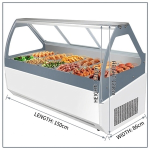 Vitrina Refrigerada Comercial de Alta Calidad para Delicatessen, Refrigerador, Enfriador, Gabinete Exhibidor - Product Image 1