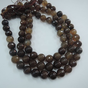 <span class=keywords><strong>Agata</strong></span> <span class=keywords><strong>Marrone</strong></span> 14 mm, Pietra Naturale per Creazione di Gioielli Fai-da-Te - Product Image 4