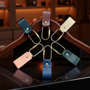 PU Leather Strap Key <b>Ring</b> with Detachable Metal Multi-function Car Keychain Pendant - Product Image 3