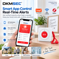 Bouton d'urgence SOS intelligent Tuya WiFi Zigbee sans fil pour personnes âgées avec alerte via application pour la sécurité à domicile