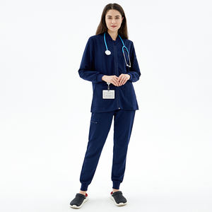 Conjuntos de Uniformes Médicos Tejidos Estilo Jogger Unisex 2023, Ecológicos, Tallas Grandes, Uniformes para Enfermeras y Médicos de Hospital, Venta al Por Mayor - Product Image 5