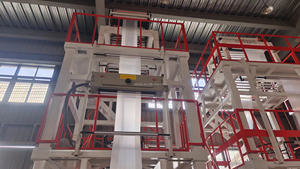 SJ50-800H Einschneckenextruder Hochgeschwindigkeits-HDPE-Polybeutelfolie 2-Schicht-Rohrfolienextrusionsmaschine - Product Image 3