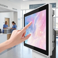 Qionggao Nueva Pantalla Táctil Industrial IPS de 21.5 Pulgadas Personalizada, Montable en Pared, Capacitiva, 4K UHD, USB/DVI/RS232, Resistente al Agua, ROHS