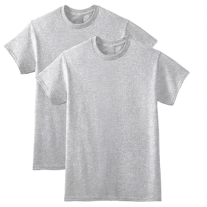 Camiseta de Algodón para Hombre, Manga Corta, Cuello Redondo, Corte Holgado, Tejido Transpirable, Estilo Casual, Color Sólido, Tejido de Punto Jersey - Product Image 1