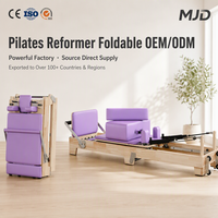 Machine de Pilates Reformer Pliable en Bois de Chêne à Construction Solide, Qualité Studio, Équipement de Yoga et de Fitness à Domicile, Gain de Place, OEM ODM, Meilleure Vente