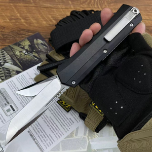 Couteau de camping Micro Tech Snake God Glykon G10 Edition de haute qualité, outil EDC de poche, acier inoxydable, manche en aluminium OEM - Product Image 5