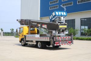 17m 20m 21m 23m <span class=keywords><strong>28m</strong></span> 36m 45m Échelle Camion Boom Truck Cargo Plate-forme de levage avec système hydraulique et panier - Product Image 5