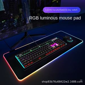 <span class=keywords><strong>Tapis</strong></span> <span class=keywords><strong>de</strong></span> <span class=keywords><strong>Souris</strong></span> Gaming RGB Grand Format en Stock avec Éclairage LED, Imperméable, Épaisseur 4 mm, et Impression Lumineuse - Product Image 2