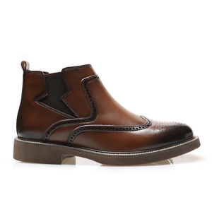 Vente en gros de bottes en cuir classiques pour hommes, de haute qualité et à prix attractif, nouvelles chaussures pour hommes en grande taille - Product Image 2