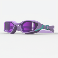 Lunettes de natation junior en silicone souple étanches avec double sangle et pont nasal remplaçable