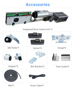 Deper D20 Dễ dàng cài đặt tự động kính trượt vận hành cửa với cảm biến sử dụng cửa kính thương mại cho 7-Eleven - Product Image 3